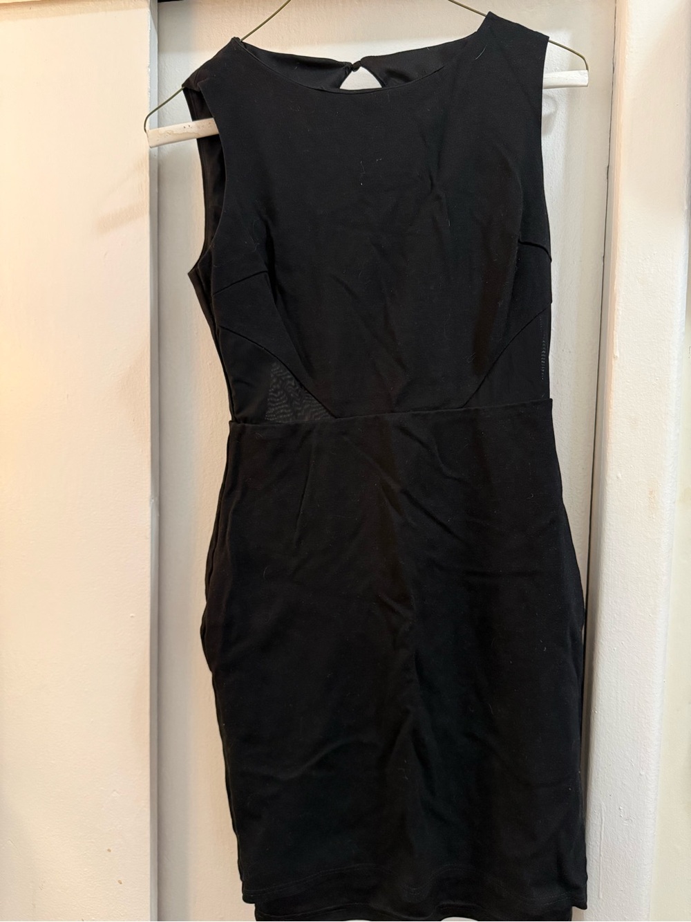 Lulu's Black Open Back Sleeveless Sheath Dress